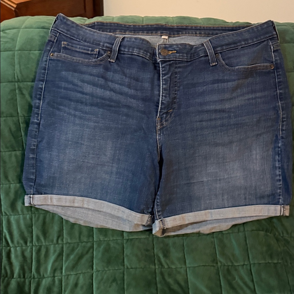 Levi's Dark Blue Jean Shorts for Women